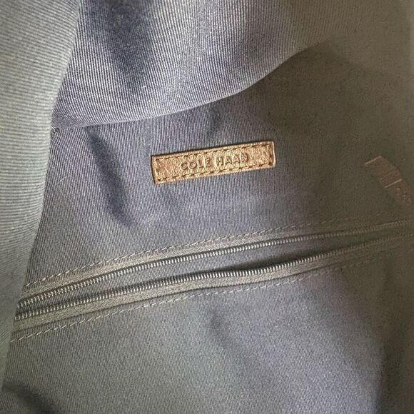 Cole Haan Brown Pebbled Leather Backpack - Picture 15 of 15